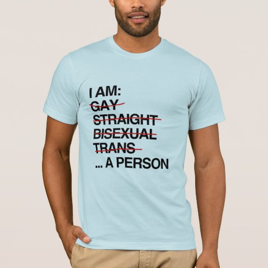 IK BEN EEN PERSOON T-SHIRT (Voorkant)