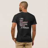 IK BEN EEN PERSOON T-SHIRT (Achterkant volledig)