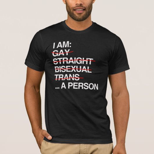 IK BEN EEN PERSOON T-SHIRT (Voorkant)