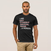 IK BEN EEN PERSOON T-SHIRT (Voorkant volledig)