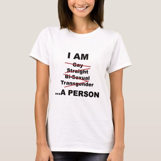 Ik ben een persoon t-shirt (Voorkant)