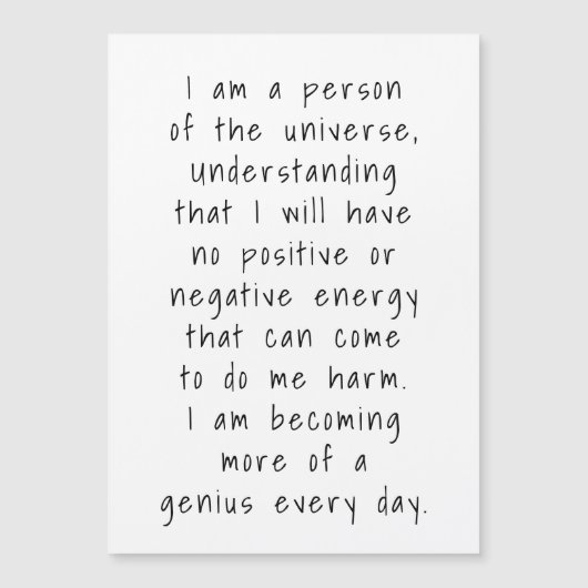 Ik ben een persoon van de Universum Sterren Magnee (Voorkant)