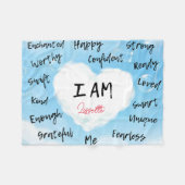 Ik ben een persoonlijke affirmatie deken (Voorkant (Horizontaal))