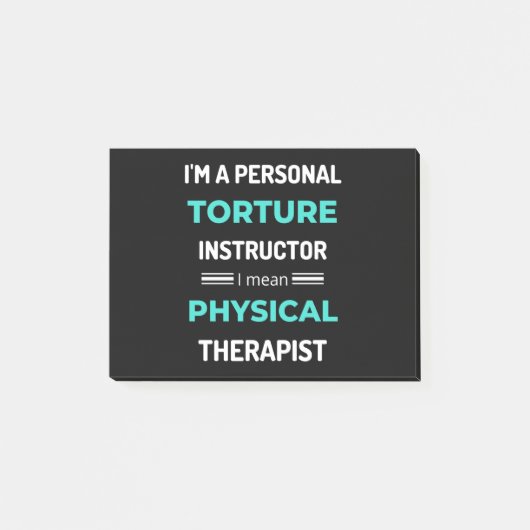 Ik ben een persoonlijke folterinstructeur ik bedoe post-it® notes (Voorkant)