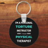 Ik ben een persoonlijke folterinstructeur ik bedoe sleutelhanger (Voorkant)