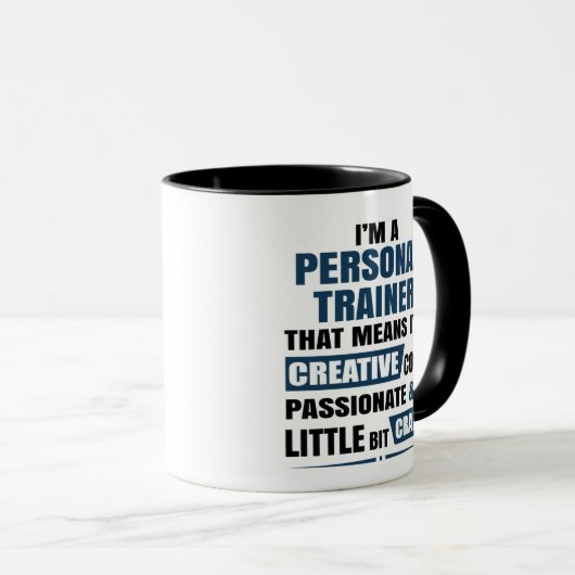 Ik ben een persoonlijke trainer. mok (Voorkant rechts)
