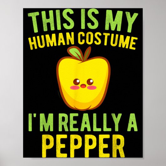 Ik ben een peuter-peper Kinderen Grappige Kawaii H Poster (Voorkant)