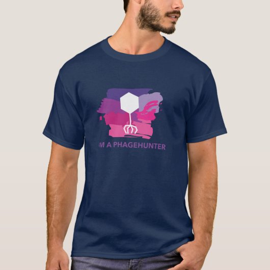Ik ben een Phagehunter Logo T-Shirt (Paars/Roze) (Voorkant)