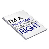 IK BEN EEN PHD STUDENT NOTITIEBOEK (Rechterzijde)