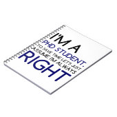 IK BEN EEN PHD STUDENT NOTITIEBOEK (Linkerzijde)