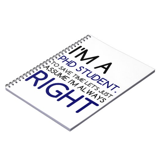 IK BEN EEN PHD STUDENT NOTITIEBOEK (Linkerzijde)