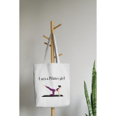 "Ik ben een Pilates Meisje"Schattigee Paarse Vrouw Tote Bag