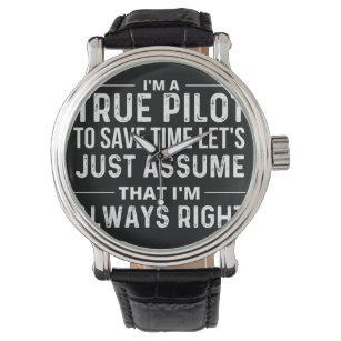 Ik ben een piloot - om tijd te besparen, laten we  horloge