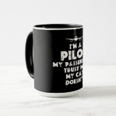 Ik ben een Pilot Grappig | Kattenliefhebber Mok (Voorkant links)