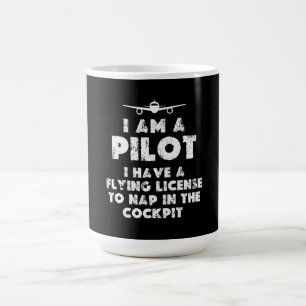 Ik ben een Pilot Grappig Koffiemok