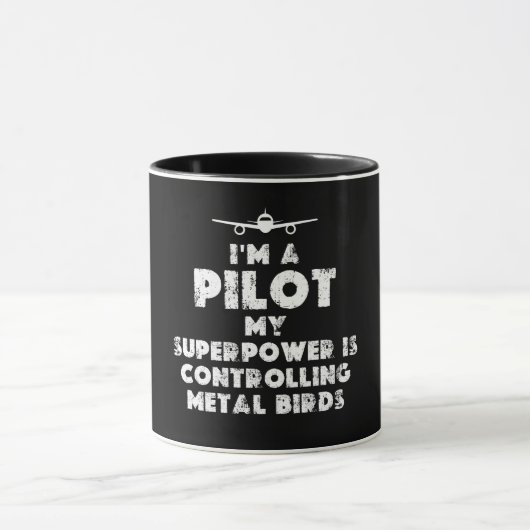 Ik ben een Pilot Grappig Mok (Midden)