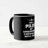 Ik ben een Pilot Grappig Mok (Voorkant links)