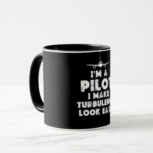Ik ben een Pilot Grappig Mok (Voorkant links)