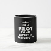 Ik ben een Pilot Grappig Mok (Midden)