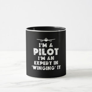 Ik ben een Pilot Grappig Mok