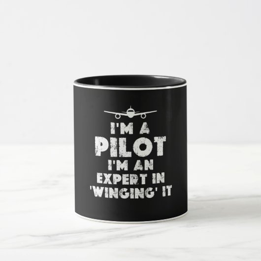 Ik ben een Pilot Grappig Mok (Midden)