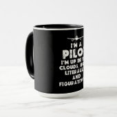 Ik ben een Pilot Grappig Mok (Voorkant links)