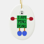 Ik ben een pingpong stick figuur keramisch ornament (Achterkant)
