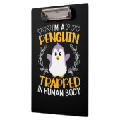 Ik ben een pinguïn in het menselijk lichaam klembord (Links)