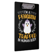 Ik ben een pinguïn in het menselijk lichaam klembord (Rechts)