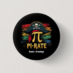 Ik ben een Piraat Pi-dag Een Grappig Wiskunde Avon Ronde Button 3,2 Cm