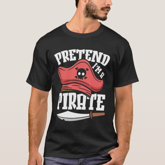 Ik ben een piraat. t-shirt (Voorkant)
