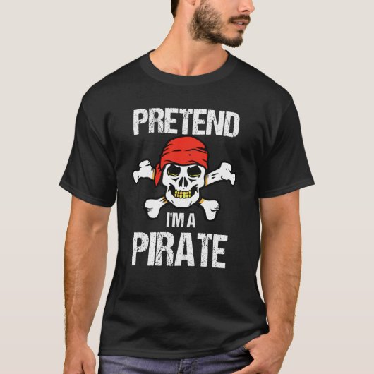 Ik ben een piraatkostuum. t-shirt (Voorkant)