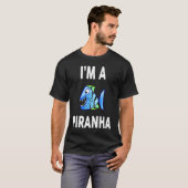IK BEN EEN PIRANHA T-SHIRT (Voorkant volledig)