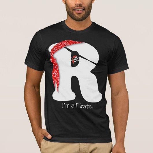Ik ben een Pirate ARRR T-shirt (Voorkant)