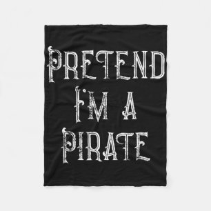 Ik ben een Pirate Lazy Halloween Costume Fleece Deken