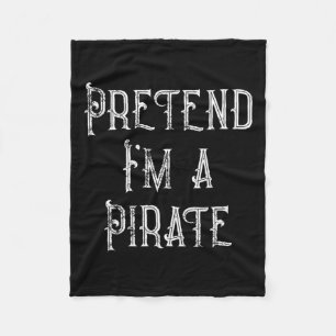 Ik ben een Pirate Lazy Halloween Costume Fleece Deken