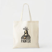 Ik ben een Pixel Painter Digitale Artiest Creatief Tote Bag (Voorkant)