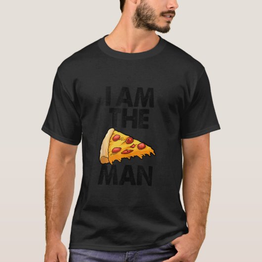 Ik ben een Pizza Man grappige vrouwen T-shirt (Voorkant)