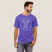 Ik ben een Plum Lazy Halloween Costume Plum T-shirt (Voorkant volledig)