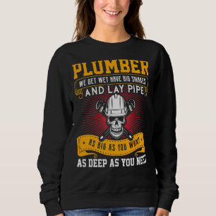 Ik ben een Plumber Plumber Plumbing Handyman Pipe Trui