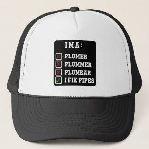 Ik ben een Plummer Plumbar Handyman Pipes Fixer Trucker Pet