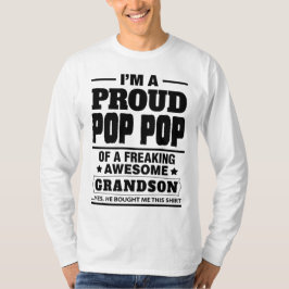Ik ben een Pop Pop van een vrijgemaakte Geweldige  T-shirt