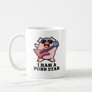 Ik ben een Pork Star Funny Rock Star Pun Koffiemok