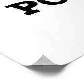 Ik ben een Pork Star Funny Rock Star Pun Poster (Hoek)