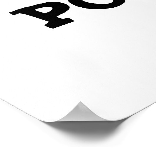 Ik ben een Pork Star Funny Rock Star Pun Poster (Hoek)