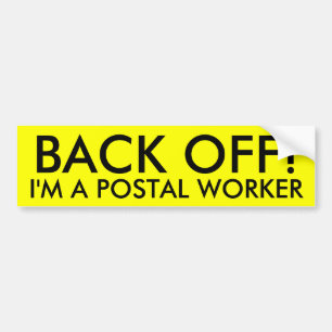 IK BEN EEN POSTWERKER. BUMPERSTICKER