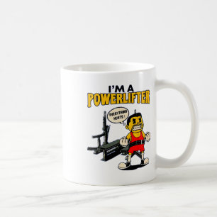 Ik ben een powerlifting Alles doet pijn Gym Fitnes Koffiemok