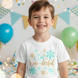 Ik ben één-prachtige sneeuwvlokken één eerste verj