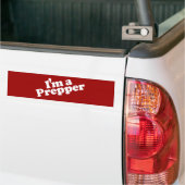 Ik ben een prepper Bumpersticker (Op Truck)