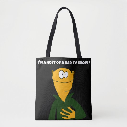 Ik ben een presentator van een slecht televisiepro tote bag (Voorkant)